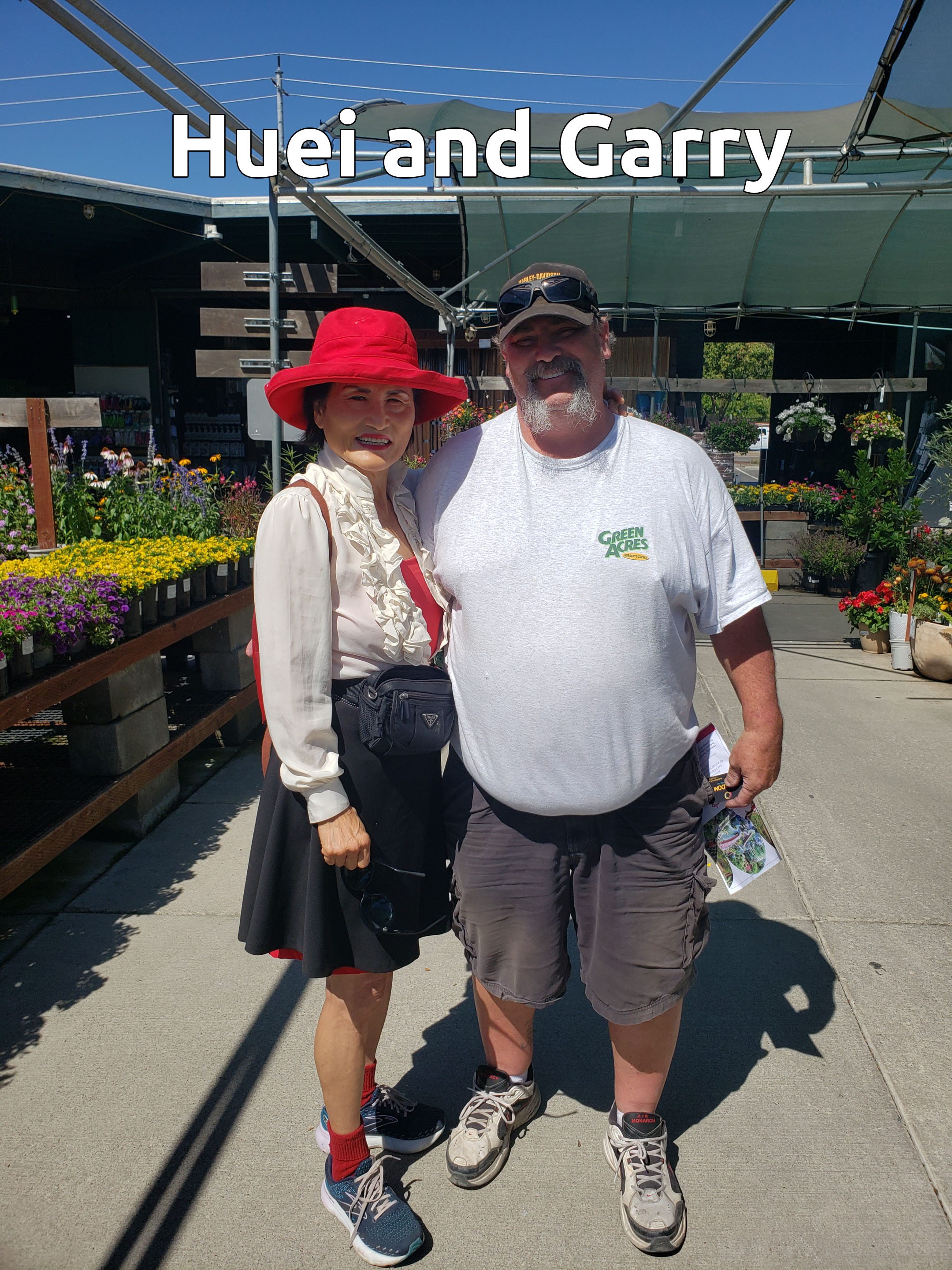 Huei with Green Acres staff member