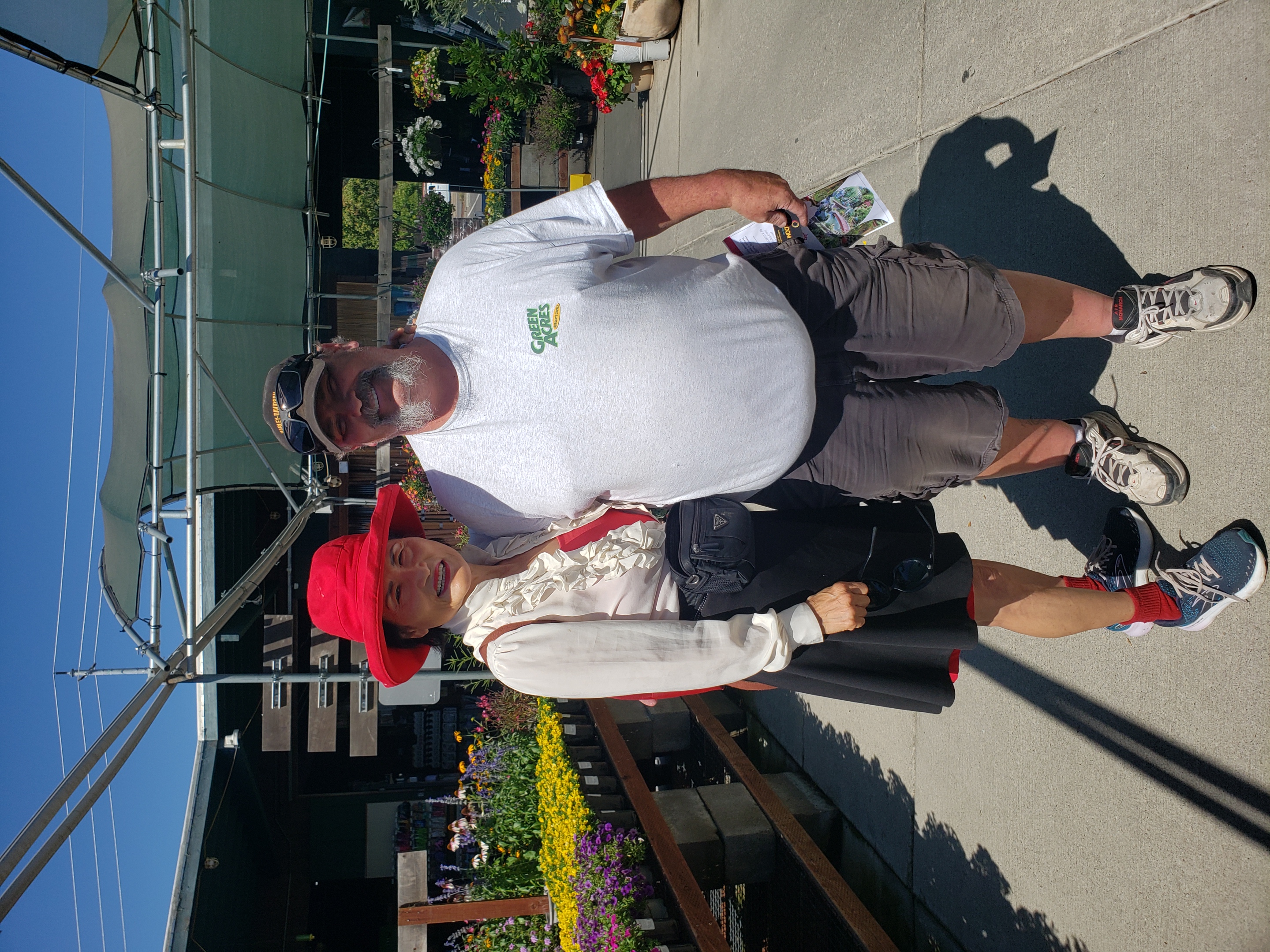Huei with Green Acres staff member